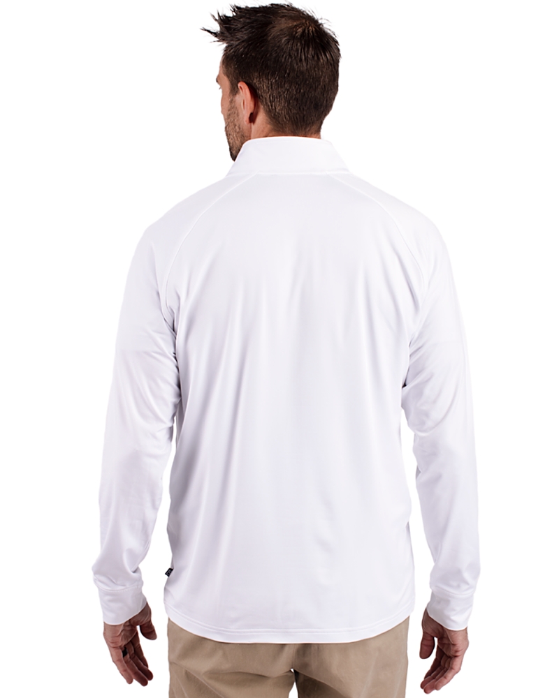 Navy Midshipmen Cutter & Buck Adapt Eco Knit Stretch Recycled Mens