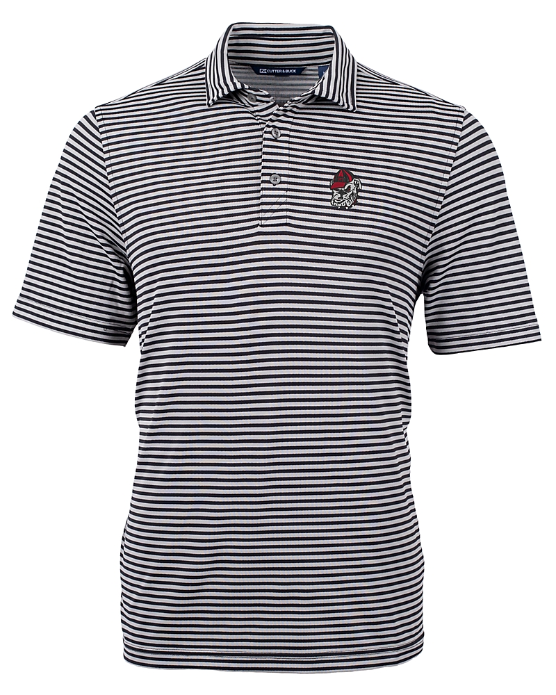 Georgia Bulldogs Cutter & Buck Virtue Eco Pique Stripe