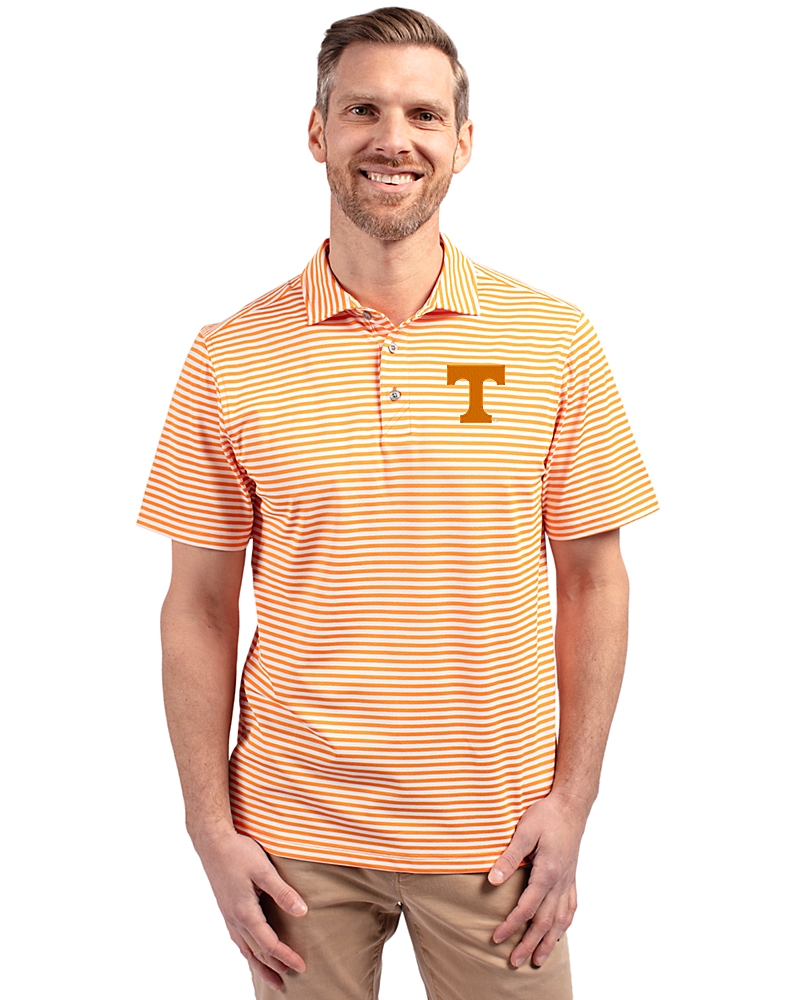 Tennessee Volunteers Cutter & Buck Virtue Recycled Stripe