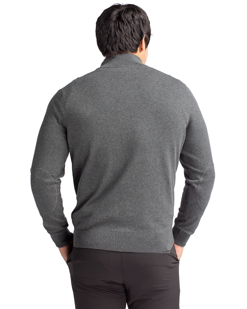 Cutter & Buck Lakemont Tri-Blend Mens Quarter Zip Pullover