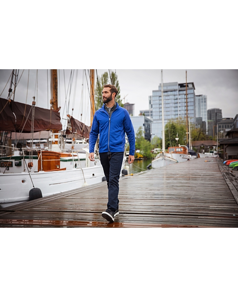 Hybrid Recycled Men's Big & Tall Full Zip Jacket | Cutter & Buck