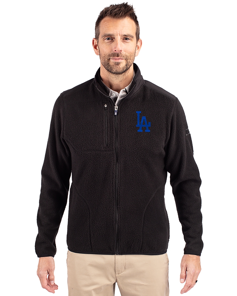 Los Angeles Dodgers Cutter & Buck Cascade Eco Fleece Mens Full Zip