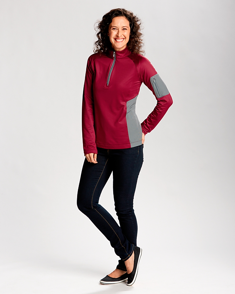 Cutter Buck Womens Shaw Hybrid Half-Zip Cutter Buck