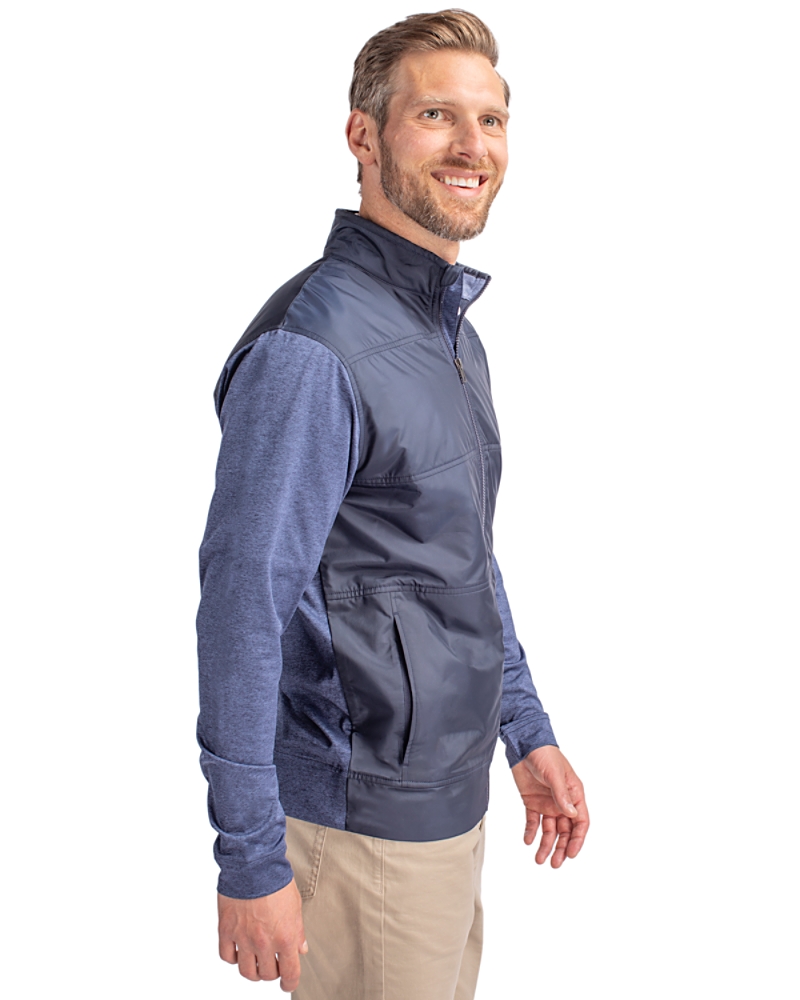Cutter & Buck Stealth Hybrid Quilted Mens Full Zip