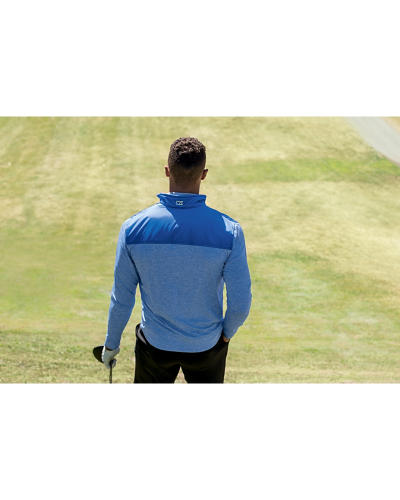 Cutter & Buck Stealth Hybrid Quilted Mens Full Zip