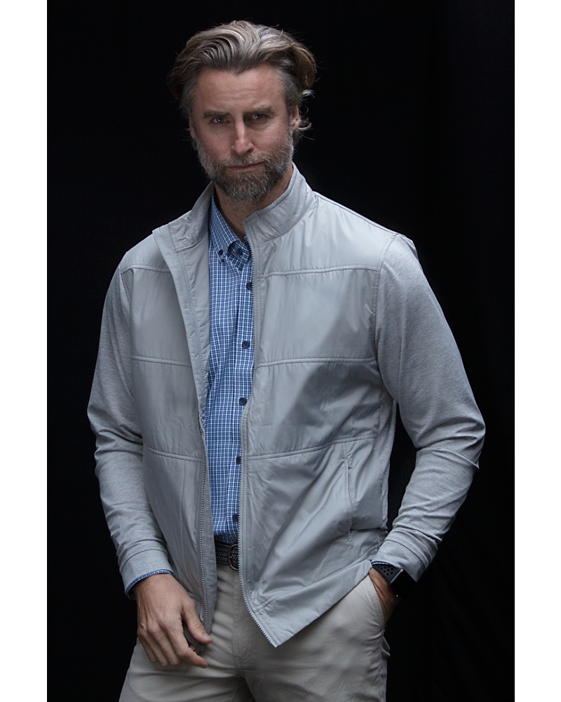 Cutter & Buck Stealth Hybrid Quilted Mens Full Zip