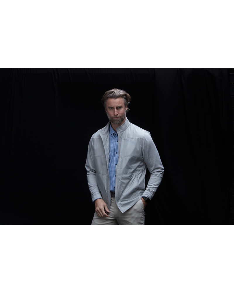 Cutter & Buck Stealth Hybrid Quilted Mens Full Zip