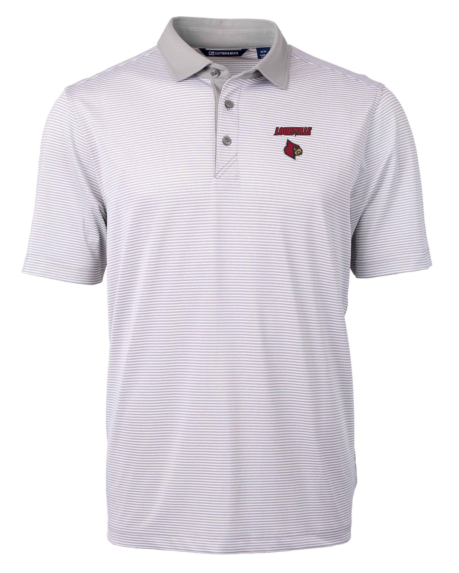 Men's Cutter & Buck Black Louisville Cardinals Alumni Logo Evoke