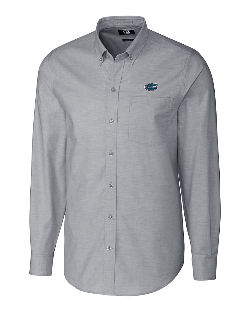 gator dress shirt Men's Antigua Royal Florida Gators Activate Woven Short Sleeve Button-Down Shirt