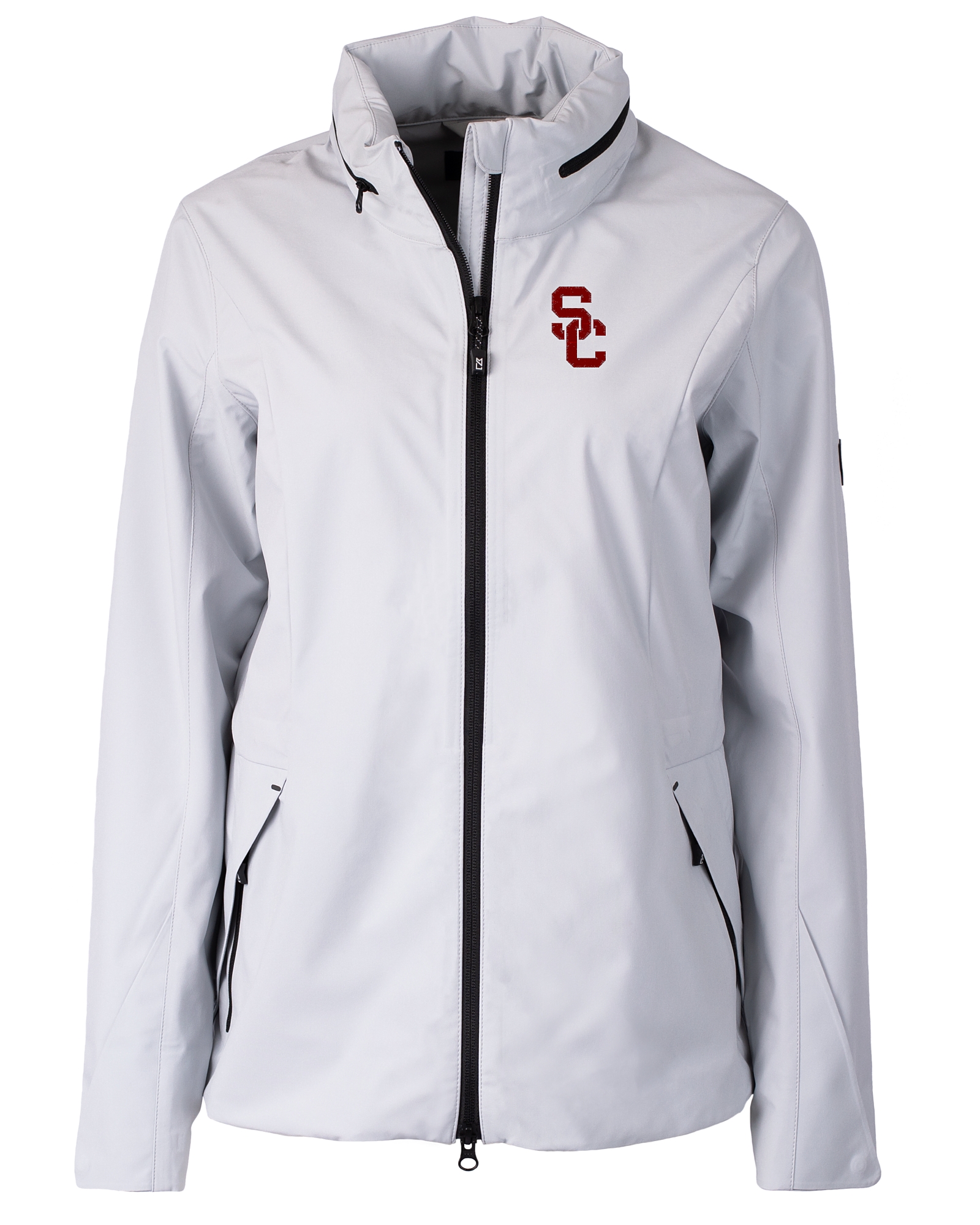 Women's Cutter & Buck White Detroit Tigers Daybreak Eco Recycled Half-Zip Hoodie Size: Extra Large