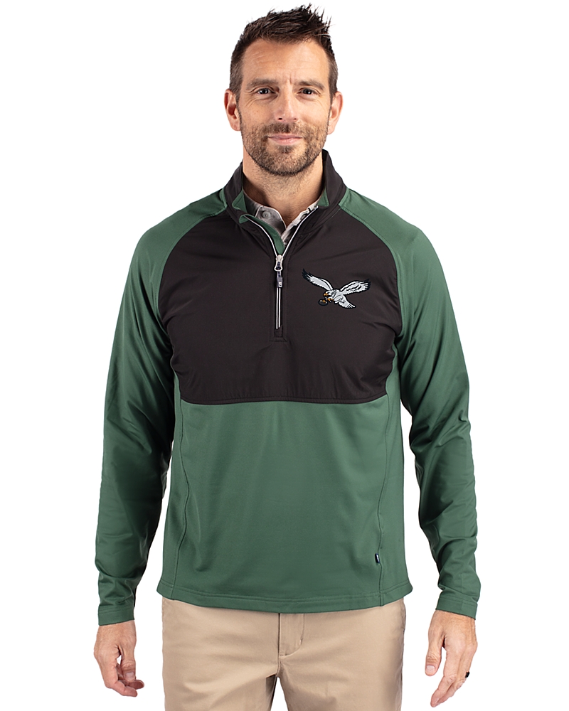 Philadelphia Eagles Historic Cutter & Buck Adapt Eco Knit
