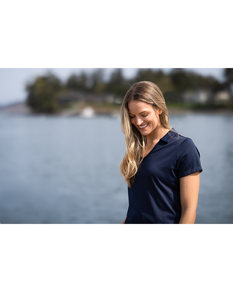 Cutter & Buck Daybreak Recycled Womens V-Neck Polo - Cutter & Buck