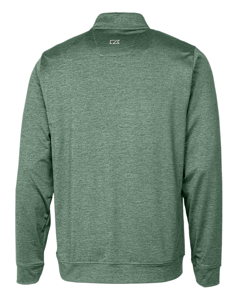 Cutter & Buck Stealth Heathered Quarter Zip Mens Pullover