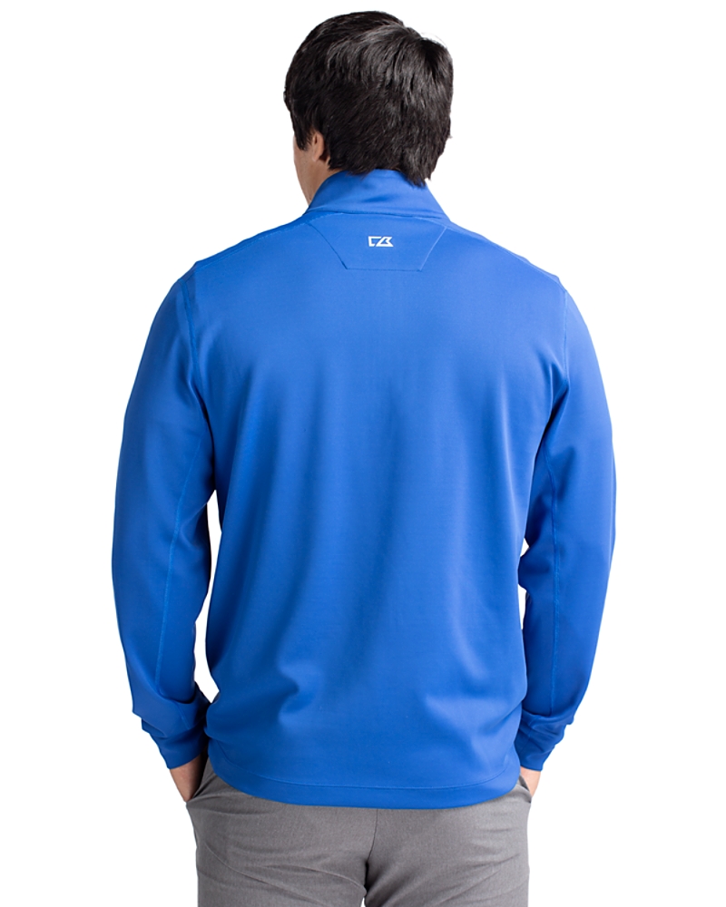 新作【MR NEARLY】material sweatshirt gm15674 Cutter & Buck Traverse Stretch Eco Quarter Zip Mens Pullover
