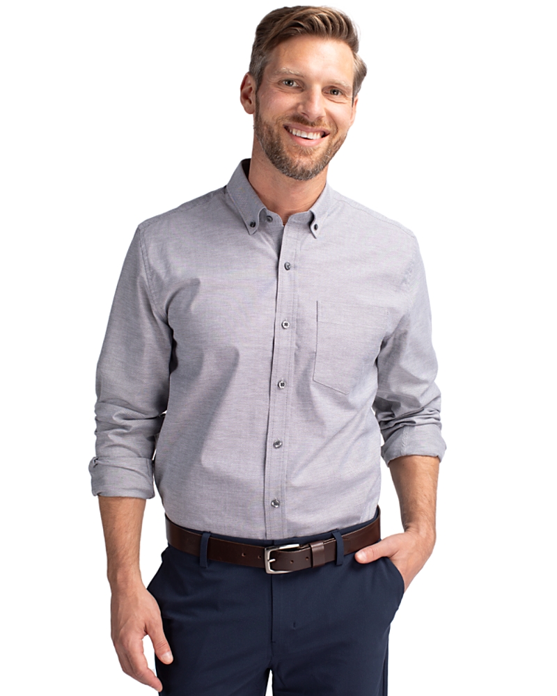 Oxford Mens Long Sleeve Dress Shirt | Cutter and Buck