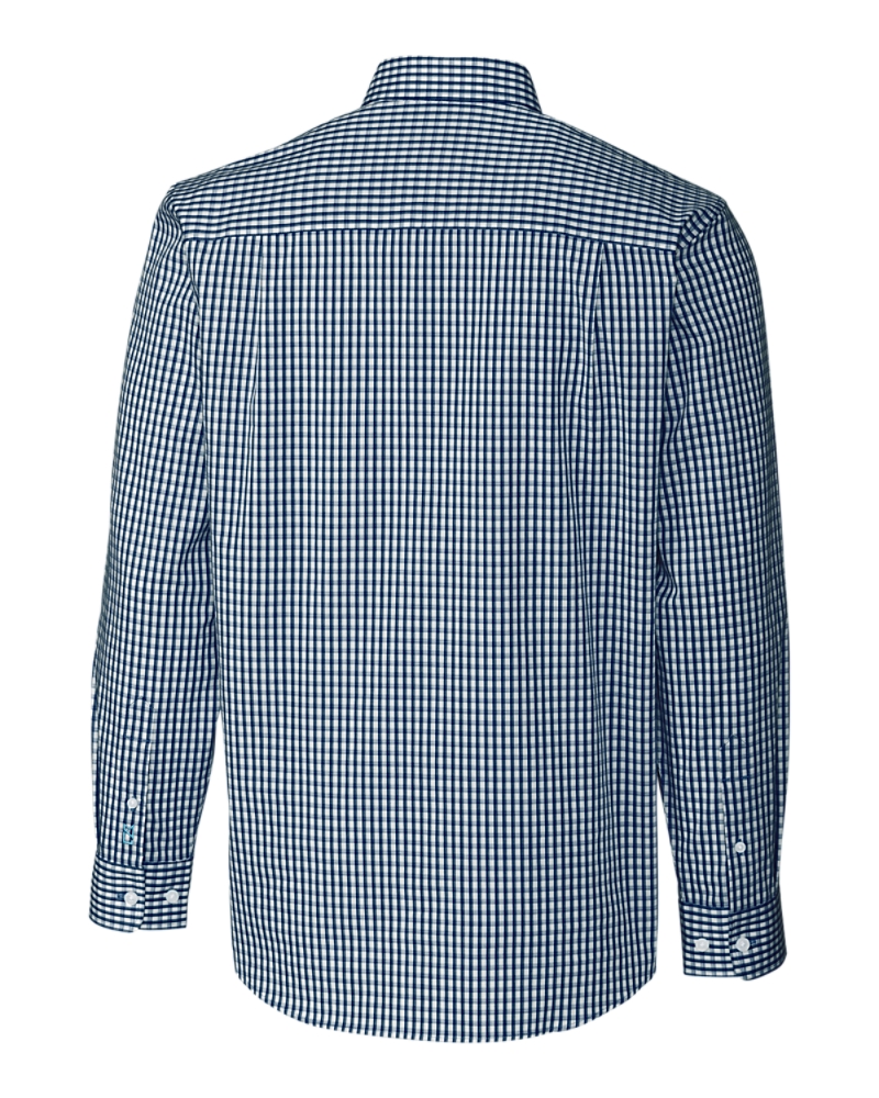 Cutter & Buck Easy Care Stretch Gingham Mens Long Sleeve