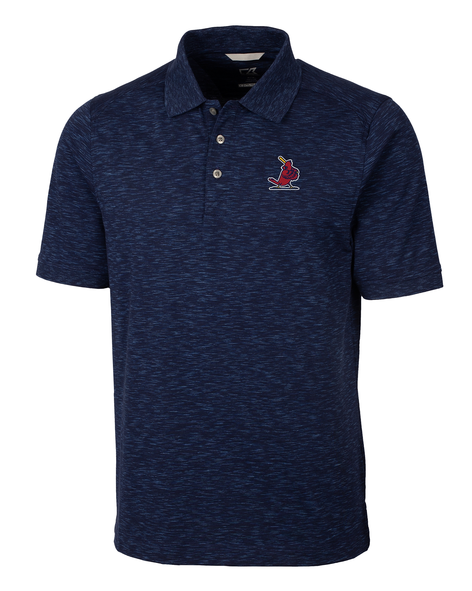 St. Louis Cardinals Cutter & Buck Advantage Polo Space Dye - Gray