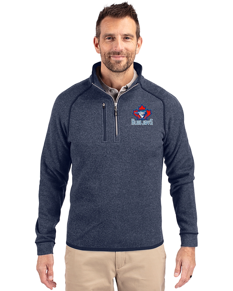Toronto Blue Jays Cooperstown Cutter & Buck Mainsail Sweater-Knit