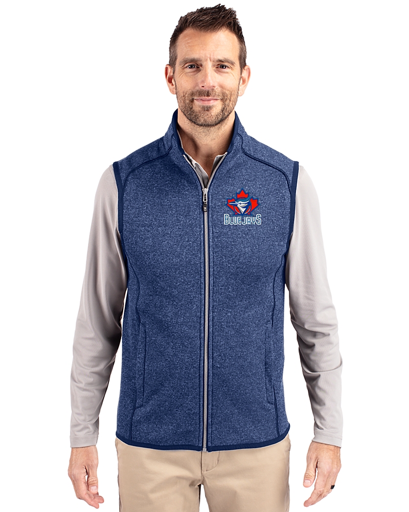 Toronto Blue Jays Cooperstown Cutter & Buck Mainsail Sweater-Knit