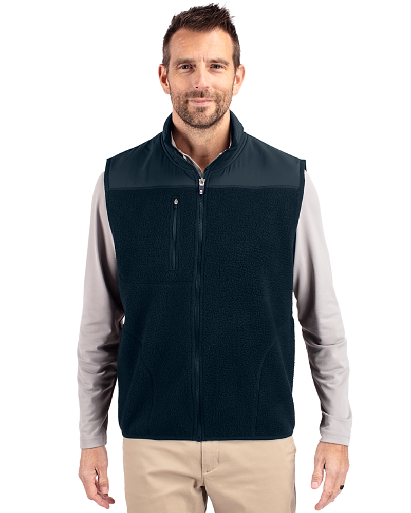 Cutter & Buck Cascade Epic Comfort Recycled Sherpa Fleece Mens Big
