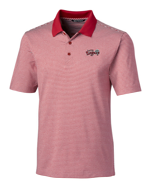 Lansing Lugnuts Cutter & Buck Forge Tonal Stripe Stretch Mens Big and Tall Polo