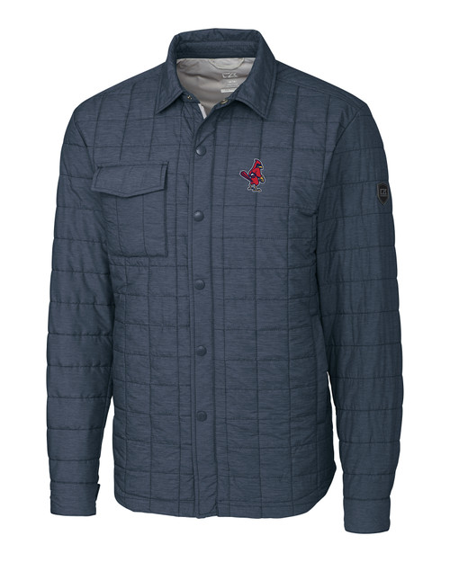Memphis Redbirds Cutter & Buck Rainier PrimaLoft® Mens Big and Tall Eco Insulated Quilted Shirt Jacket