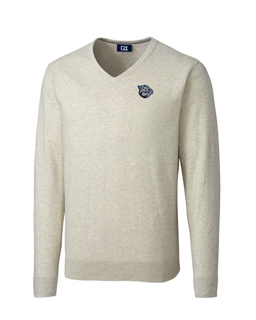 Lehigh Valley IronPigs Cutter & Buck Lakemont Tri-Blend Mens Big and Tall V-Neck Pullover Sweater