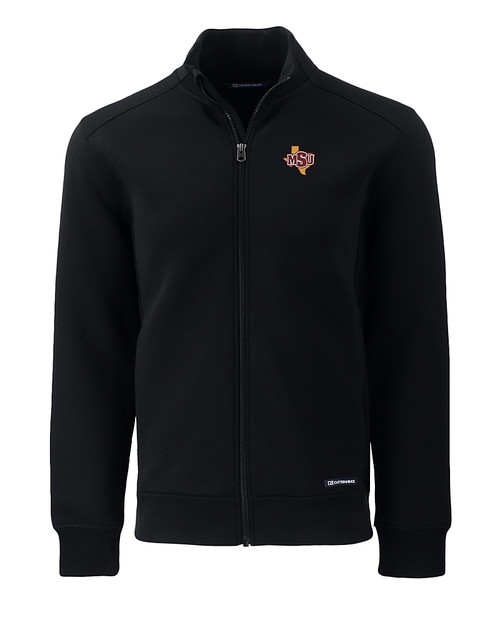 Midwestern State Mustangs Cutter & Buck Roam Eco Recycled Full Zip Mens Big & Tall Jacket