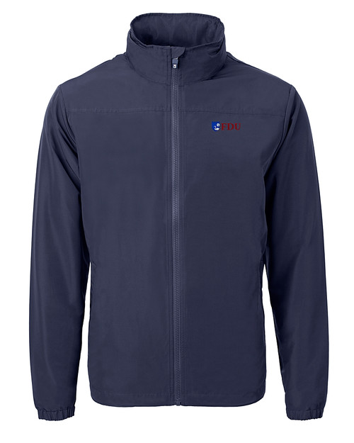 Fairleigh Dickinson Knights Cutter & Buck Charter Eco Knit Recycled Big & Tall Full-Zip Jacket