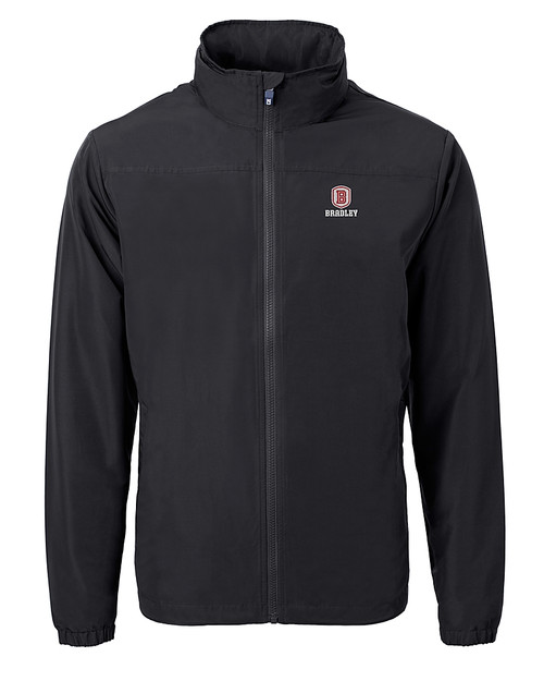 Bradley Braves Cutter & Buck Charter Eco Knit Recycled Big & Tall Full-Zip Jacket