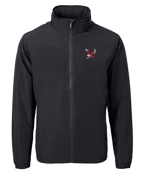 Eastern Washington Eagles Cutter & Buck Charter Eco Knit Recycled Big & Tall Full-Zip Jacket