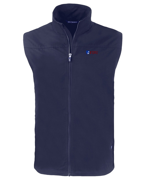 Fairleigh Dickinson Knights Cutter & Buck Charter Eco Full-Zip Mens Big & Tall Vest