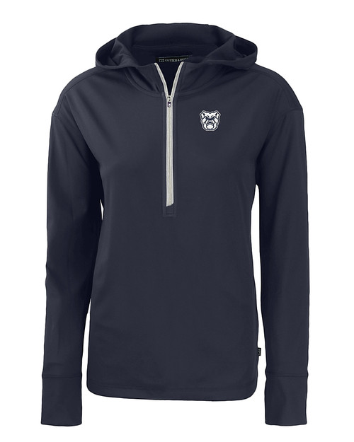 Butler Bulldogs Cutter & Buck Daybreak Eco Recycled Womens Half Zip Hoodie