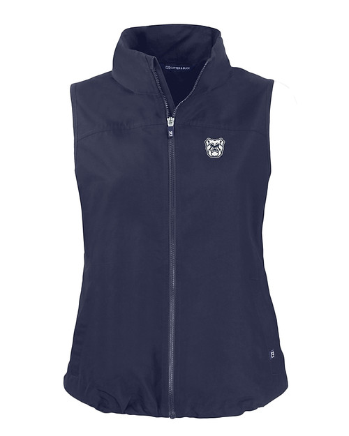 Butler Bulldogs Cutter & Buck Charter Eco Recycled Full-Zip Womens Vest