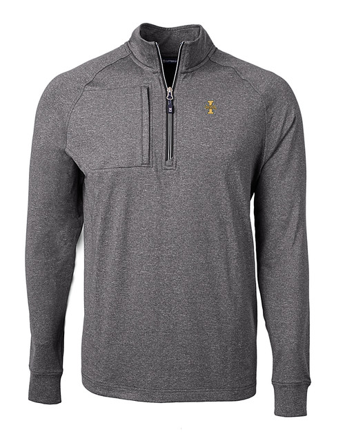 Idaho Vandals Cutter & Buck Adapt Eco Knit Heather Mens Quarter Zip Pullover