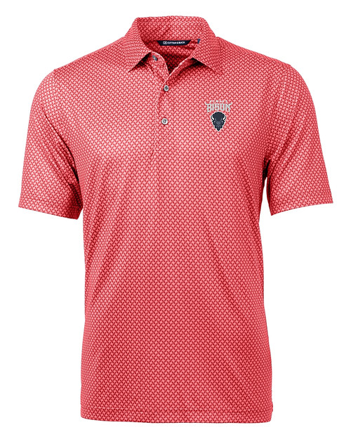 Howard Bison Cutter & Buck Pike Banner Print Stretch Mens Polo