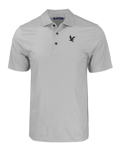 Embry-Riddle Eagles Cutter & Buck Pike Eco Tonal Geo Print Stretch Recycled Mens Polo