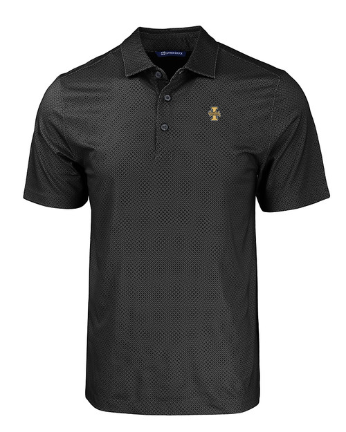 Idaho Vandals Cutter & Buck Pike Eco Tonal Geo Print Stretch Recycled Mens Polo