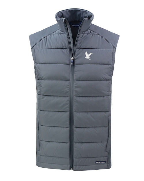 Embry-Riddle Eagles Cutter & Buck Evoke Hybrid Softshell Recycled Mens Full Zip Vest