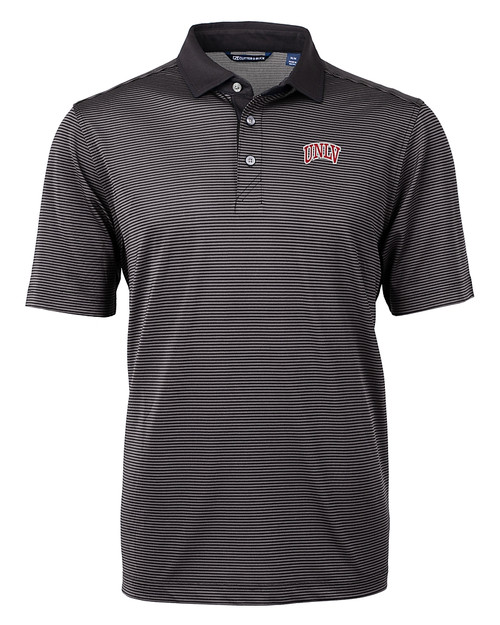 UNLV Rebels Cutter & Buck Virtue Eco Pique Micro Stripe Recycled Mens Big & Tall Polo