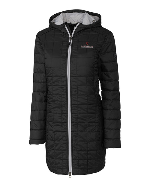 Santa Clara Broncos Cutter & Buck Rainier PrimaLoft®  Womens Eco Insulated Hooded Long Coat