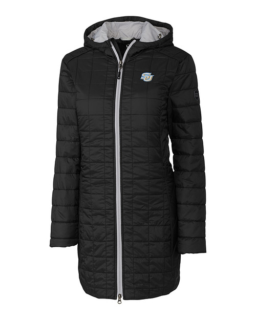 Southern University Jaguars Cutter & Buck Rainier PrimaLoft®  Womens Eco Insulated Hooded Long Coat