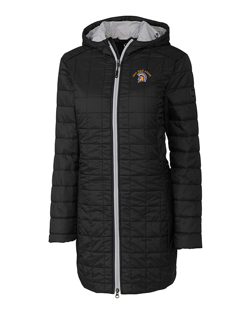 San Jose State Spartans Cutter & Buck Rainier PrimaLoft®  Womens Eco Insulated Hooded Long Coat
