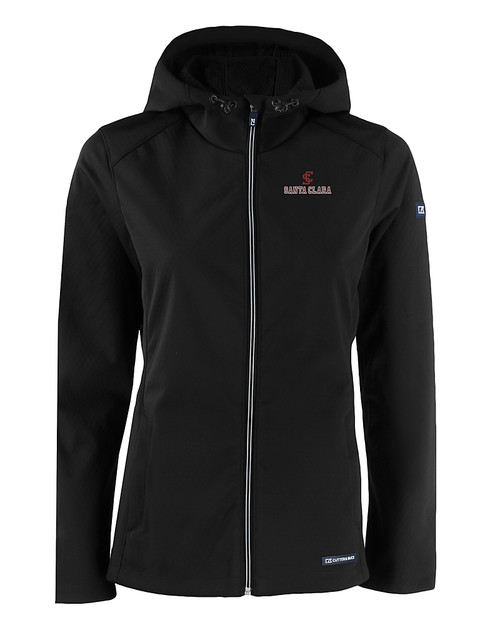 Santa Clara Broncos Cutter & Buck Evoke Softshell Recycled Full Zip Womens Jacket