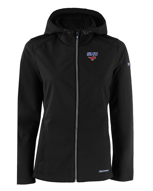 SMU Mustangs Cutter & Buck Evoke Softshell Recycled Full Zip Womens Jacket