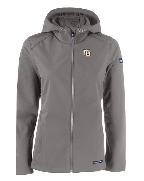 Marquette Golden Eagles Cutter & Buck Evoke Softshell Recycled Full Zip Womens Jacket