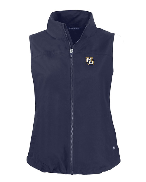 Marquette Golden Eagles Cutter & Buck Charter Eco Recycled Full-Zip Womens Vest