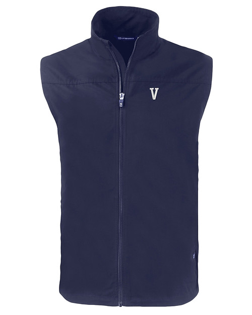 Villanova Wildcats College Vault Cutter & Buck Charter Eco Recycled Mens Full-Zip Vest