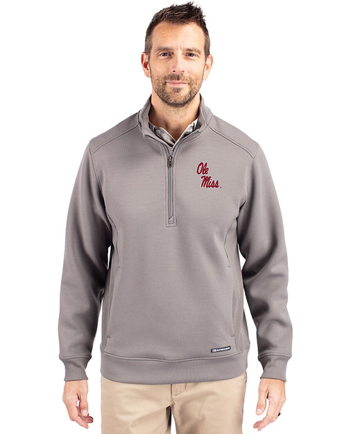Ole Miss Rebels Cutter & Buck Adapt Eco Knit Stretch Recycled Mens