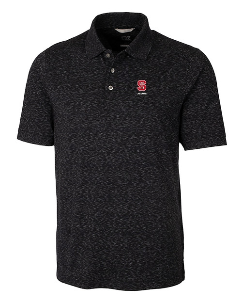 North Carolina State Wolfpack Alumni - Cutter & Buck Advantage Tri-Blend Space Dye Mens Big and Tall Polo